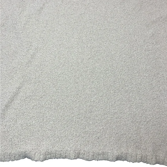 Caslon Boucle Knit Tunic Sweater Long Sleeves V-Neck Ivory Knit Pullover - Picture 11 of 16